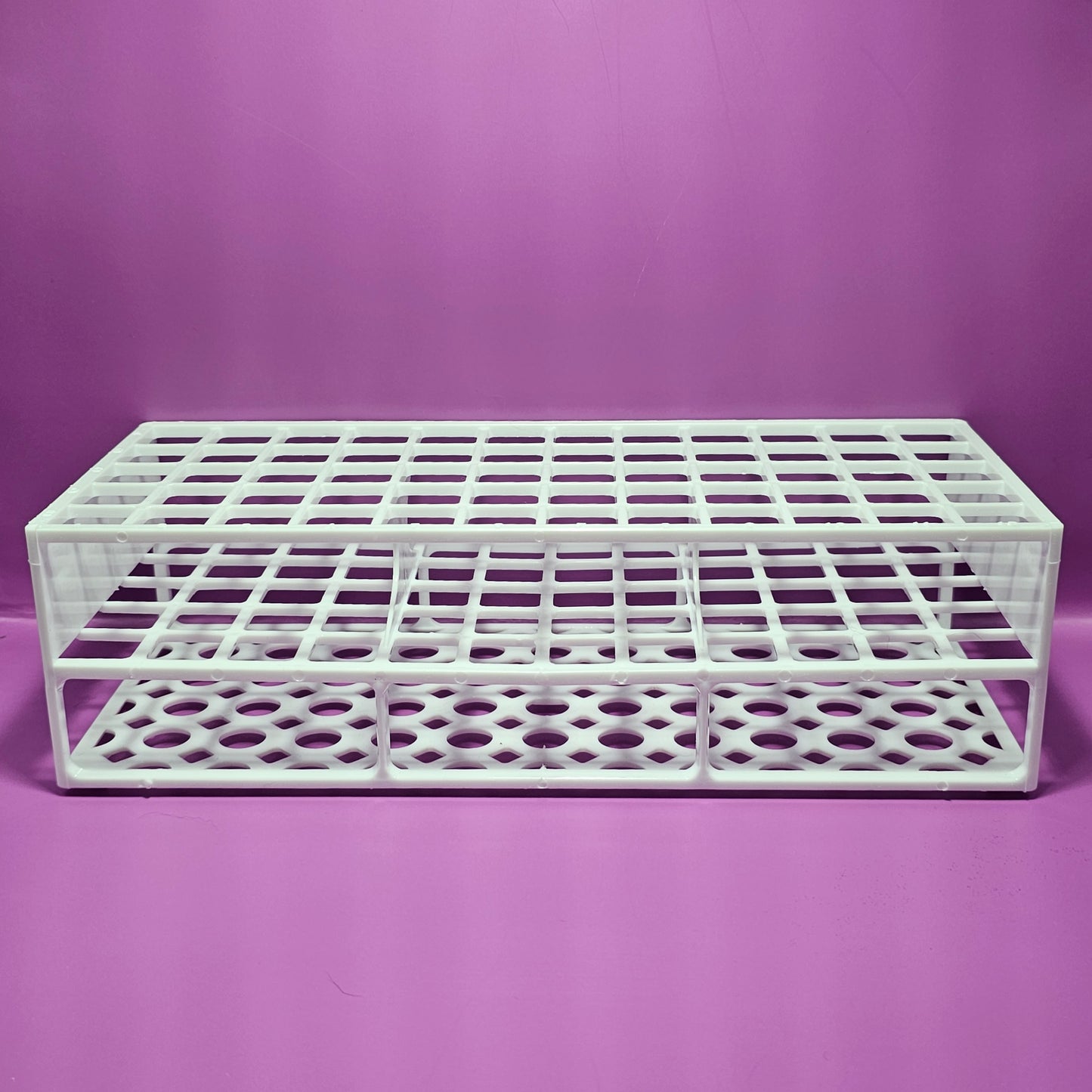 White Test Tubes Rack Set (INCLUDES 60 TEST TUBES)