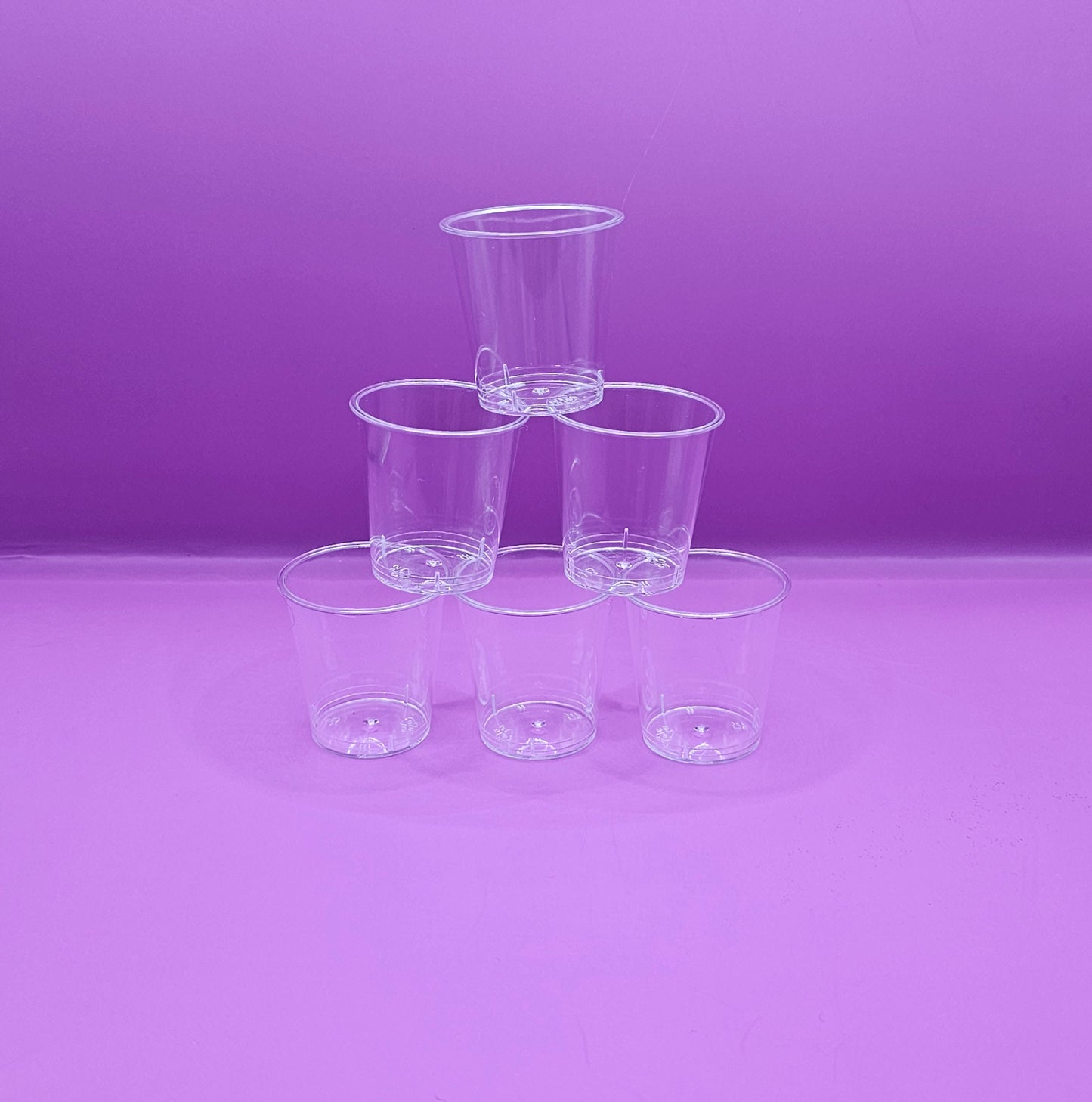 25ml Plastic Shot Glasses (250 pack)
