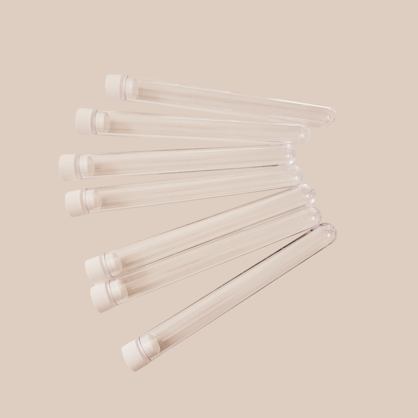 Plastic Test Tubes 150 mm x 17 mm with Stoppers (200 per pack)