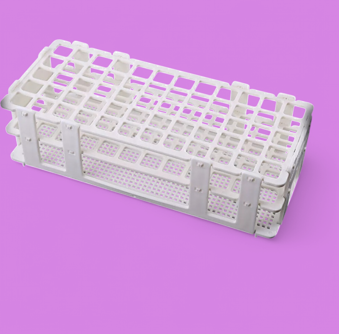White Test Tubes Rack