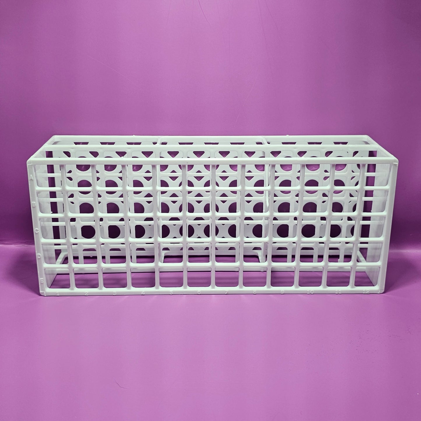 White Test Tubes Rack Set (INCLUDES 60 TEST TUBES)